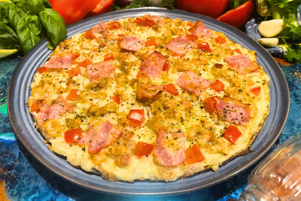 Menu pizza carbonara
