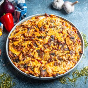 chicken fajita and wok vegetables