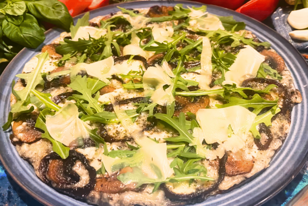 Menu black truffle blue cheese pizza